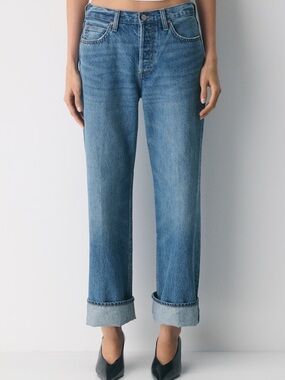 NWT Aritzia Denim Forum 90s Low Rise Cuffed Jean